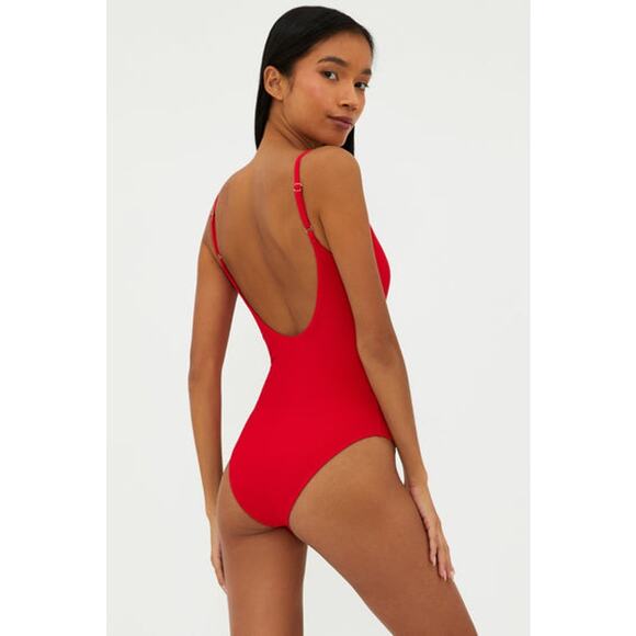 NWT Beach Riot Reese One-Piece Red L - Picture 1 of 8